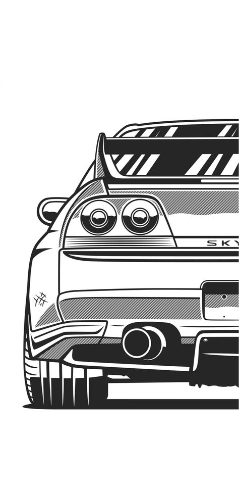 Nissan Skyline (R33) Nissan Skyline R33 Drawing, R32 Skyline Drawing, Nissan R34 Drawing, Skyline Drawing Car, Nissan Gtr Skyline Drawing, Skyline Gtr Drawing, Gtr R34 Skyline Drawing, Nissan Skyline Drawing, Skyline Gtr R34 Drawing