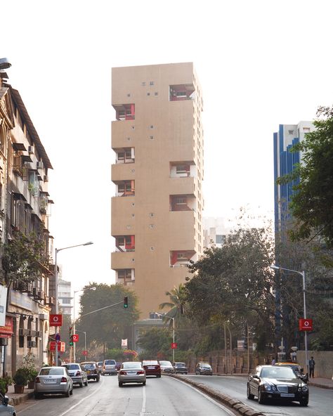 The Kanchanjunga  Apartments, designed by Charles Correa in 1974, is Mumbai’s most visible modernist residential building. Kanchanjunga Apartments, Mumbai Buildings, Charles Correa, Indian English, Building Photo, India Architecture, Andaman And Nicobar Islands, Rain Design, Mumbai City