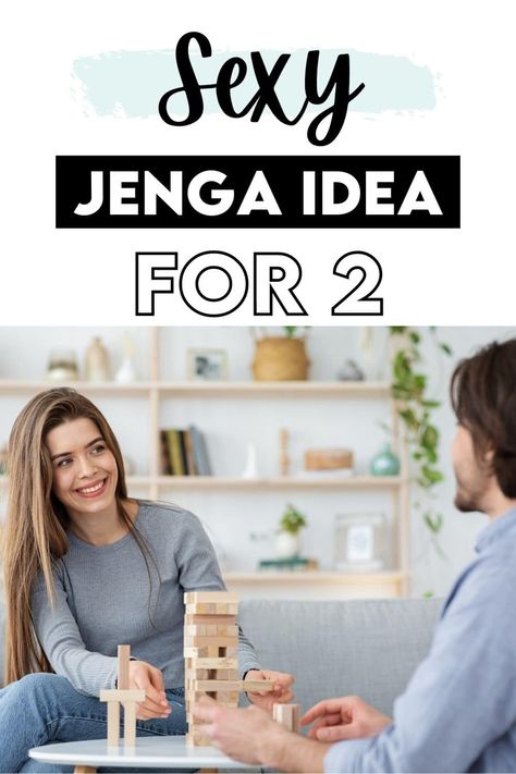 This looks like the perfect addition to game night! Well ... private game night! I can't wait to try this sexy Jenga game from The Dating Divas! #SexyJenga #JengaQuestionsforAdults #SexyGames Romantic Jenga Ideas, Date Night Jenga, Honeymoon Games Bedrooms, Jenga Couples Game, Jenga Games For Adults, Couples Jenga Ideas, Jenga For Couples, Couples Jenga Questions, Couple Jenga