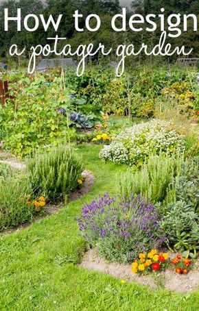 How to design a potager garden. It's a French kitchen garden where edible and decorative plants are mixed in the same border! Plantarea Legumelor, Kebun Herbal, Taman Diy, Allotment Gardening, Herb Garden Design, Potager Garden, Permaculture Design, Edible Landscaping, Veg Garden