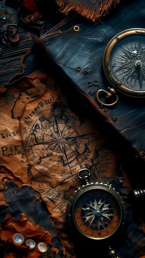 Compass Wallpaper Iphone, Vintage Map Aesthetic, Vintage Map Wallpaper, Roadmap Design, Compass Wallpaper, Sailor Aesthetic, World Map Photo, Maps Aesthetic, Map Compass