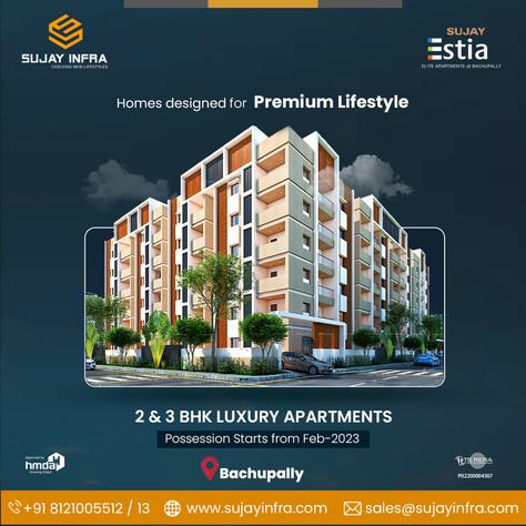 #sujayestia #sujayinfra #estia #bachupally #flats #2bhkflats #3bhkflats #apartmentstyle Creative Ads For Real Estate, Real Estate Poster Design, Real Estate Creative Ads, Hair Poster Design, Real Estate Posts, Real Estate Post, Hair Poster, Real Estate Marketing Design, Real Estate Advertising