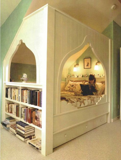 Fanciful Built-in Beds - Fine Homebuilding Alcove Bed, Bed Nook, Fine Homebuilding, Built In Bed, تصميم للمنزل العصري, Hus Inspiration, Dream Room Inspiration, House Room, Room Inspiration Bedroom