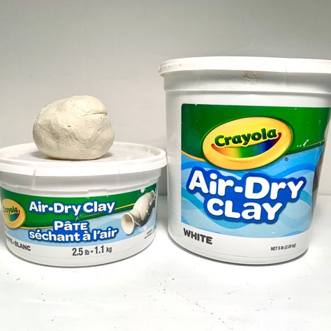 Everything You Need to Know about Crayola Air Dry Clay — Pop Up Art School Crayons Air Dry Clay, How To Keep Air Dry Clay From Cracking, Using Air Dry Clay, Coloring Air Dry Clay, Air Dry Clay Crafts To Sell, How To Color Clay, How To Color Air Dry Clay, How To Paint Air Dry Clay, Crayola Clay Ideas