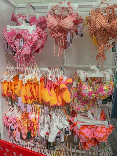 Summer bikinis at target #summer #summerstyle #bikinis #colorful Target Bikinis, Bright Bikinis, Swimsuit Inspo, Beachy Aesthetic, Tropical Outfit, Summer Smoothies, Outfit Inspo Summer, Summer 2025, Summer Goals