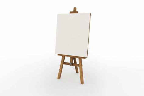 Canvas On Easel, Canvas Easel, Unique Fonts, Fonts Design, Design Templates, Template Design, Canvas, Wood, High Quality