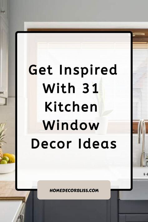 Bring a breath of fresh inspiration into your kitchen with these 31 stunning window decor ideas. From cozy curtains to elegant valances, there's a style for every taste. Let natural light and chic designs transform your space effortlessly. Decor Over Kitchen Window, Unique Kitchen Window Treatments, Kitchen Window Treatments Over Sink Tension Rods Curtain Ideas, Kitchen Window Dressing Ideas, Curtains Kitchen Window Ideas, Kitchen Window Styling, Above Kitchen Window Decor, Kitchen Garden Window Decorating Ideas, White Kitchen Window Treatments