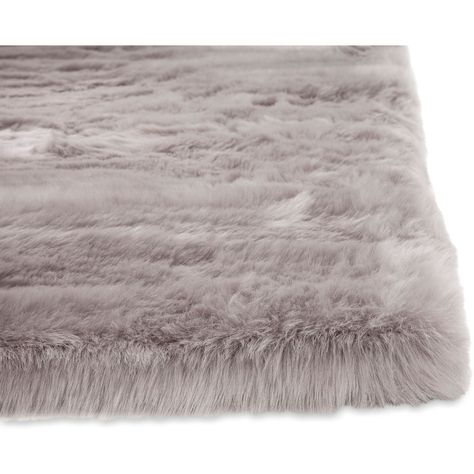 Faux Mink Fur Area Rug - Silver | Value City Furniture and Mattresses Faux Fur Area Rug, Faux Fur Rug, Fur Rug, American Signature Furniture, Value City Furniture, Silver Rug, Rug Direct, 8x10 Rugs, Shag Area Rug