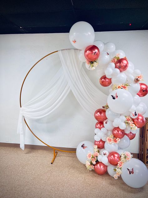 Balloon Circle, Balloon Ring, Butterfly Balloon, Half Flower, Butterfly Balloons, Shower Backdrop, Butterfly Baby Shower, Baby Shower Backdrop, Butterfly Baby