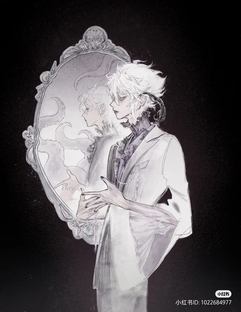 Gothic Character Design, Gothic Characters, Mirror Drawings, Oc Manga, Villain Character, Gothic Aesthetic, 인물 드로잉, My Angel, Character Design Male