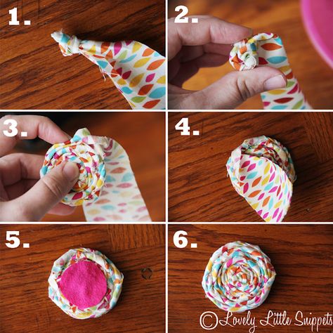 Rolled Fabric Flowers, Fabric Flower Headbands, Diy Baby Headbands, Fabric Flower Tutorial, Fabric Flowers Diy, Diy Headband, Diy Hair Bows