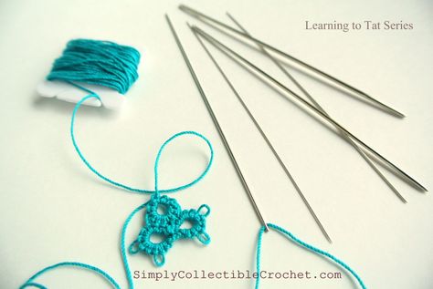 Difference between Shuttle Tatting, Needle Tatting and Cro-tatting • Simply Collectible Tatting Needle, Needle Tatting Tutorial, Tatting Patterns Free, Needle Tatting Patterns, Shuttle Tatting, Shuttle Tatting Patterns, Tatting Tutorial, Tatting Jewelry, Needle Tatting