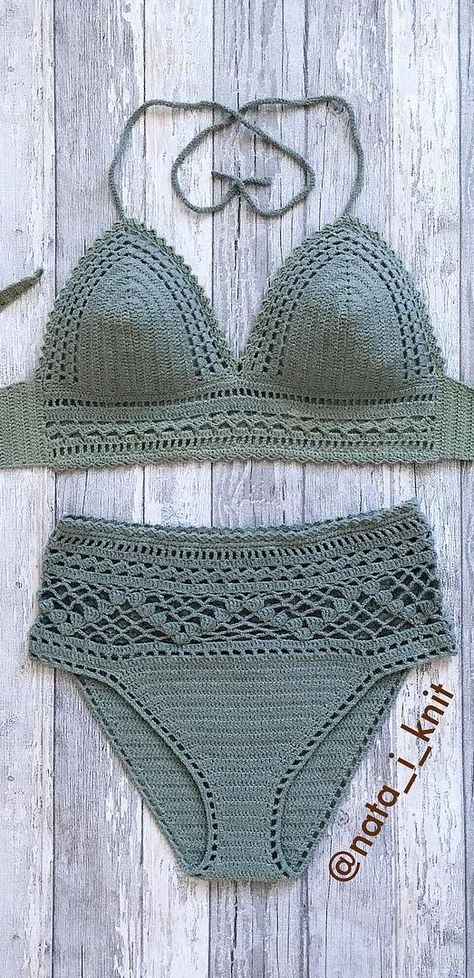 Crochet Bathing Suit Pattern, Crochet Swimsuits Pattern, Crochet Swimwear Pattern, Summer Crochet Patterns, Débardeurs Au Crochet, Swim In The Sea, Crochet Lingerie, Crochet Bathing Suits, Lingerie Patterns