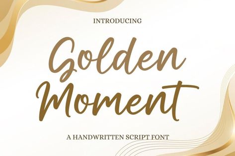 Download Golden Moment font for iOS, Android, macOS, or Windows for free, or you can buy the full version with a commercial license here. Golden Moment is a delicate, elegant, and flowing handwritten font. It has beautiful and well-balanced characters and as a result, it matches a wide pool of designs. Golden Moment Font Free […] The post Golden Moment Font appeared first on FreeFontDL. Blog Font, Golden Moments, Free Script Fonts, Handwritten Script Font, Font Generator, Font Free, Handwritten Font, Sans Serif Fonts, Free Fonts Download