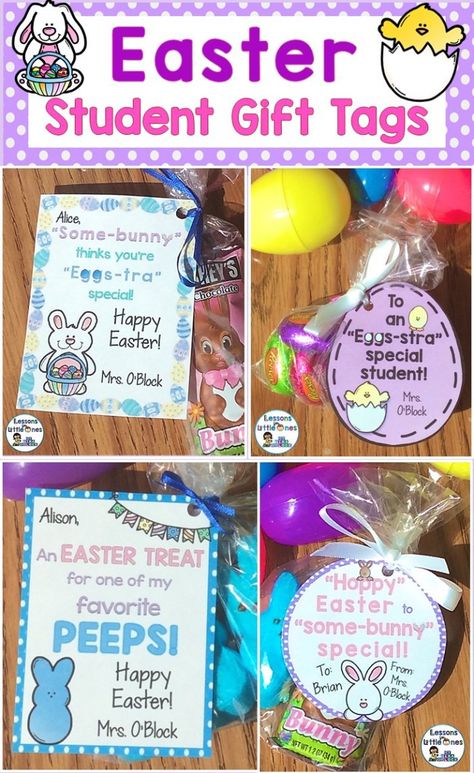 These  Easter printables $1.50 are for Teachers Gift tags, You can easily adapt these to suit your own Easter needs. They are very cute and different Easter designs t choose from. The perfect addit… Easter Classroom Treats, Easter Classroom Gifts, Gifts For Your Students, Easter Speeches, Easter Teacher Gifts, Student Gift Tags, Easter Classroom, Easter Gift For Adults, Classmates Gifts