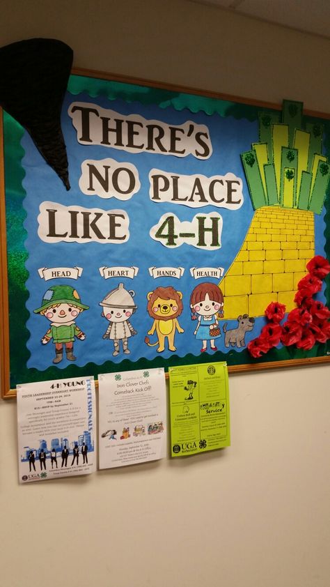 There’s No Place Like 4-H 4-h Promotion Posters, 4-h Gifts, 4-h Themes, 4-h Bulletin Board Ideas, 4-h Fair Booth Ideas, 4-h Booth Ideas, 4h Booth Ideas, 4 H Poster Ideas, 4h Cloverbud