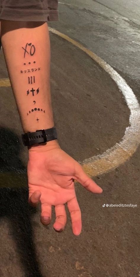 The Weeknd Album Tattoo, The Weekend Tattoo Xo, The Weeknd Symbol, Xotwod Tattoo, Xo Tattoo The Weeknd, Xo Symbol, Weekend Tattoo, The Weeknd Tattoo, Xo Tattoo