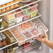 Clear Refrigerator, Refrigerator Organizer, Storing Vegetables, Large Fridge, Organizer Bins, Plastic Food Containers, Fridge Storage, Vegetable Storage, Snack Containers