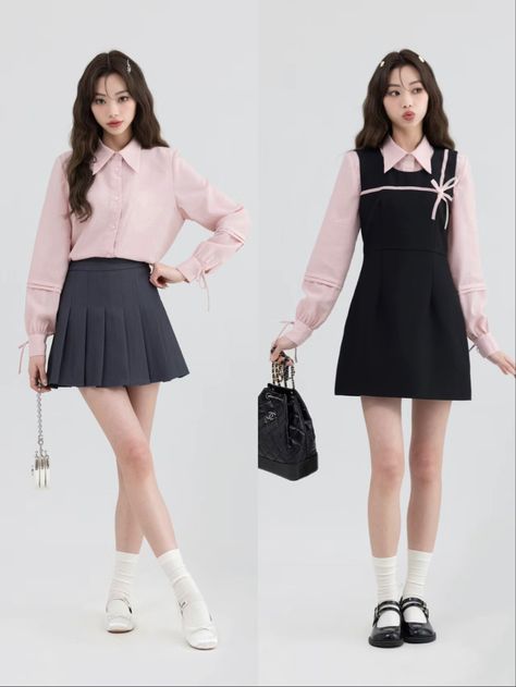 Looks Party, Estilo Preppy, Mode Chic, School Uniforms, Airport Fashion, Pretty Clothes, 여자 패션, Mode Streetwear, Mode Vintage