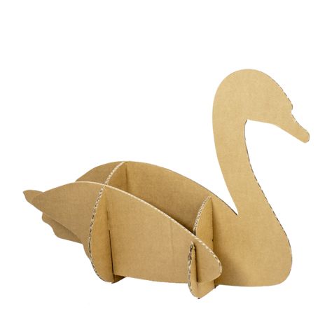 *FR* Swan Cardboard Crafts for Kids Cardboard Crafts For Kids, Animal Cardboard, Theme Baskets, Cardboard Animals, Couple Crafts, Create Your Own Adventure, Cardboard Design, Swans Art