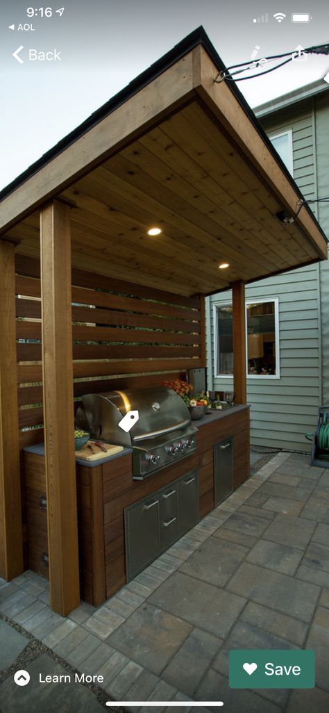 Parrilla Exterior, Outdoor Bbq Area, Outdoor Grill Station, Outdoor Barbeque, Outdoor Kitchen Decor, Grill Gazebo, Outdoor Kitchen Plans, Build Outdoor Kitchen, Outdoor Bbq Kitchen