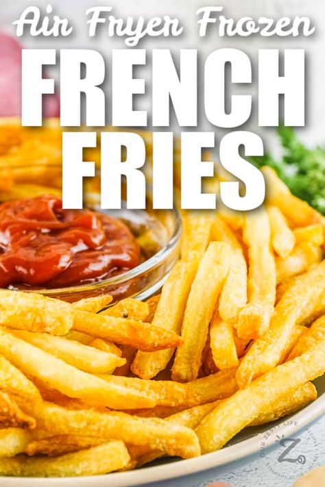 French Fries Frozen, Air Fryer Frozen French Fries, Frozen Fries, Air Fryer French Fries, Salads To Go, Frozen French Fries, Homemade French Fries, Easy Party Food, Quick Appetizers