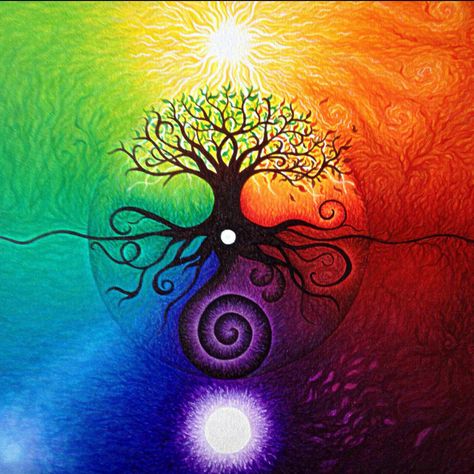 As above so below energy… | Mandala Meditation Energy Stress Relief Spiritual Paintings, Tree Of Life Art, Chakra Art, Tree Of Life Tattoo, Spiritual Art, Tree Art, Album Art, The Mind, A Tree