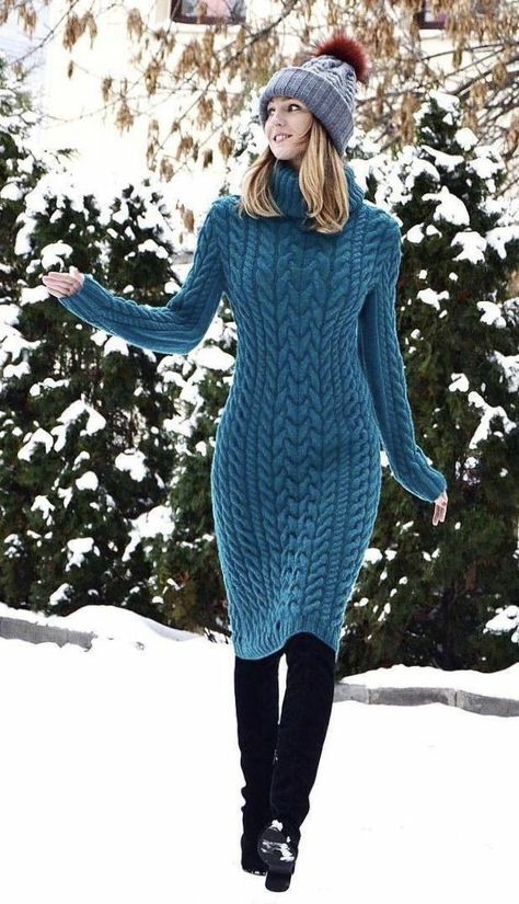 Bodycon Sweater Dress Knitted, Crochet Dress Winter, Woolen Dresses Winter For Women, Better Sweater Outfit, Girls Winter Dresses, Knitting Dress, Knit Dress Pattern, Sweater Dress Outfit, Woolen Sweaters