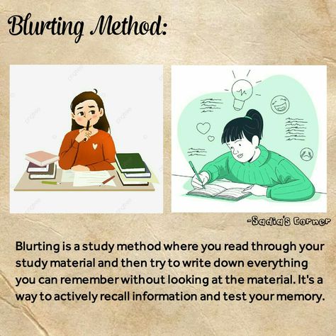 Blurting Method(study method) Blurting Method, Best Study Methods, Study Method, Study Methods, Study Materials, Jesus Quotes, Study Tips, No. 2, Jesus