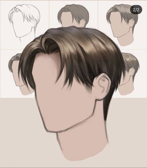 Anime Hairstyles Drawing, Hairstyles Drawing Reference, Drawing Male Hair, Hairstyles Drawing, Anime Hairstyles, Drawing Hair Tutorial, Asian Haircut, Mens Hairstyles Thick Hair, Hair Sketch