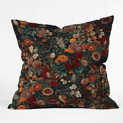 Amazon.com: Society6 Burcu Korkmazyurek Exotic Garden-Night XXI Throw Pillow, 16 in X 16 : Home & Kitchen Accent Pillows For Couch, Couch Accent Pillows, Beautiful Throw Pillows, Pillows For Couch, Feather Pillows, Throw Pillows Bed, Art Community, Fluffy Pillows, Velvet Throw