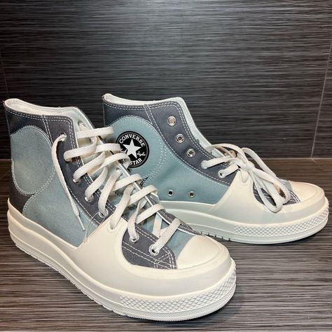 Converse Chuck Taylor All-Star Construct High Top Sneaker Shoes Gray Sz 10.5 High Top Sneaker, Sneaker Shoes, Converse Chuck Taylor All Star, Converse All Star, Chuck Taylor All Star, Converse Chuck, Chuck Taylor, High Top, All Star