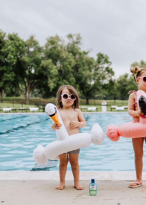 swan float, flamingo float, and Blue Lizard Australian Sunscreen | thelovedesignedlife.com Swimming Pool Family Photoshoot, Beach Resort Photography, Pool Family Photos, Pool Family Photoshoot, Celebrity Pools, Kids In Pool, Australian Sunscreen, Kids Floaties, Swim Photoshoot