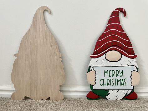 Wooden Gnomes Diy, Gnome Cutouts, Wooden Gnomes, Christmas Exhibition, Gnome For The Holidays, Christmas Cutouts, Christmas Crafts To Sell, Wooden Figures, Christmas Wood Crafts