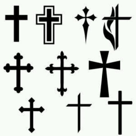 Cross tattoos Black Cross Tattoos, Cruz Tattoo, Cruces Tattoo, Tato Salib, Small Cross Tattoos, Simple Cross Tattoo, Small Cross Tattoo, Cross Tattoo Designs, Tattoo Outline