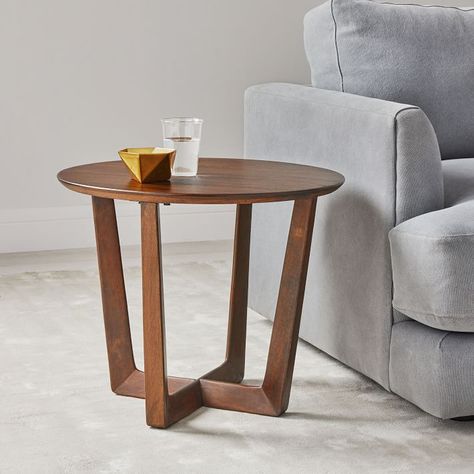 Stowe Side Table | West Elm West Elm Coffee Table, Rustic Side Table, Stylish Curtains, White Side Tables, Side And End Tables, Drink Table, Modern Side Table, Rectangular Coffee Table, Solid Mango Wood