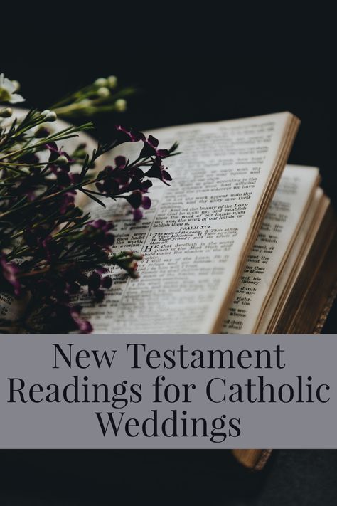 Catholic Wedding Readings, Wedding Scripture, Favorite Verses, Wedding Readings, Powerful Scriptures, Wedding Letters, Hard Quotes, Catholic Wedding, Scripture Reading