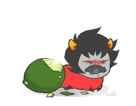 OMG ADORABLE KARKAT GRUB EATING A LIME Homestuck Grubs, Homestuck Cute, Teen Parents, Homestuck Trolls, Batman Funny, Homestuck, South Park, Cute Art, Pikachu