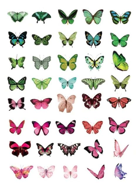 6pcs Butterfly Pattern Assorted Sticker, Creative Multi-purpose Sticker For DIY Craft, Decoration, Hand Account | SHEIN USA Butterfly Stickers Free Printable, Animal Stickers Printable, Butterfly Stickers Printable, Birthday Stickers Printable, Coffee Stickers Printable, Anime Stickers Printable, Kpop Stickers Printable, Aesthetic Journaling, Journaling Stickers