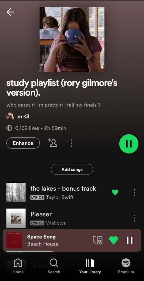 Rory Gilmore Study Playlist, Rory Gilmore Playlist, School Playlist, Playlist Inspiration, Study Playlist, Romanticise School, Music Suggestions, Playlist Names Ideas, Playlist Names