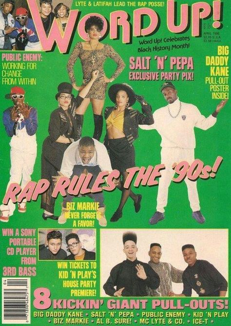 Word Up! Magazine Word Up Magazine 90s, Word Up Magazine, 80s Memories, Black Movies, 1990 Style, Biz Markie, Hip Hop Party, Real Hip Hop, Teen Magazine