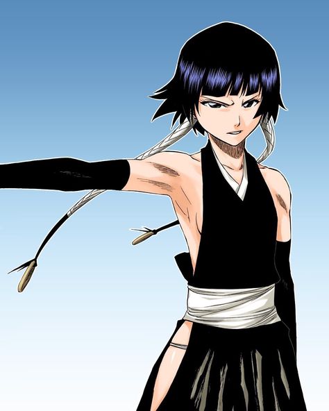 Soifon Bleach Fanart, Bleach Women Manga, Bleach Woman Characters, Soifon Bleach Manga, Soi Fon Pfp, Bleach Soifon, Soifon Bleach, Tite Kubo Art, Kubo Art