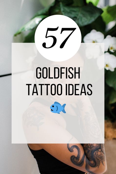 57 Goldfish Tattoo Ideas Goldfish Tattoo Black And White, Gold Fish Tattoo Design, Golden Fish Tattoo, Goldfish Tattoo Simple, Small Fish Tattoos, Goldfish Tattoo, Pair Tattoos, Group Tattoos, Lantern Tattoo