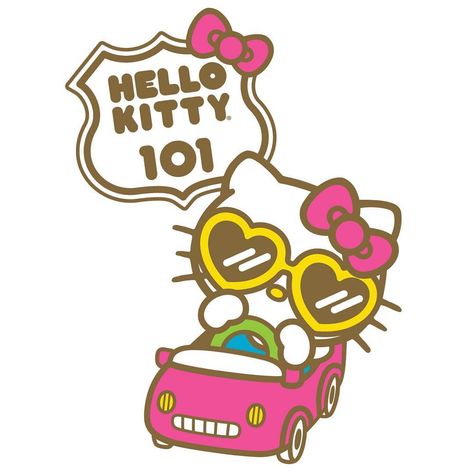 Hello Kitty Hollywood on Instagram: “Like any Californian, @hellokitty also has her preferred driving routes ❤️🚘 #sanrio #hellokittyhollywood” Hello Kitty Driving, Tokidoki Characters, Hello Kitty Vans, Hello Kitty Car, Kitty Pictures, Hama Beads Minecraft, Hello Kitty Images, Kitty Drawing, Hello Kitty Drawing