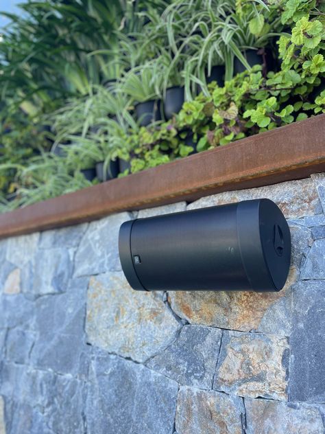 outdoor garden speaker on wall Outdoor Audio System, Outdoor Sound Barrier, Whole House Speaker System, Sonos Ceiling Speakers, Sonos Outdoor Speaker, Outdoor Speaker System, Outdoor Sound System, Speaker Wall Mounts, Smart System