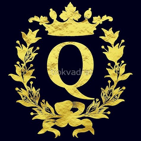 For Queenie, Quentin, Quinn. The letter Q monogram, alphabet initial. The letter Q monogram. Initial capital letter Q. Perfect for marking ownership of gifts, for example Christmas and birthday presents, Father's and Mother's Day gifts. tiokvadrat.redbubbl Q Wallpaper, Name Decorations, Letter Art Design, Love Wallpaper Backgrounds, Letter Q, Best Islamic Images, Monogram Alphabet, Flowers Gift, Islamic Images