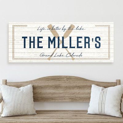 Handcrafted and designed by our in-house artisans, this sign will allow you to display your love of lake life! Made from Baltic birch wood, each sign is unique and customizable. You can add your family name, a favorite quote, or the coordinates of your favorite lakeside spot. This wooden sign is perfect for any setting whether it be a cozy lake house or a city home with a lakeside aesthetic. The Lake Life sign is designed to blend rustic charm with modern elegance, making it an ideal gift or a p Welcome To The Lake Sign, Lakeside Aesthetic, Cozy Lake House, Lake House Wall Decor, Lake Life Decor, Custom Lake House Signs, River Time, Lake House Sign, Lake House Interior