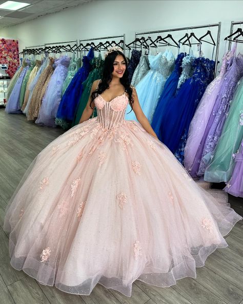 ✨New in store✨ Also available to order in Orchid and Scarlet . . . . . . #misquinceaños #mis15años #misquince #quinceañera #morilee #morileequince Baby Pink Quinceanera Dresses, Peach Quinceanera Dresses, Puffy Prom Dress, Pink Sparkly Prom Dress, Outfits 60s, Puffy Prom Dresses, Quince Stuff, Ball Gown Quinceanera Dresses, Prom Dresses Sparkly