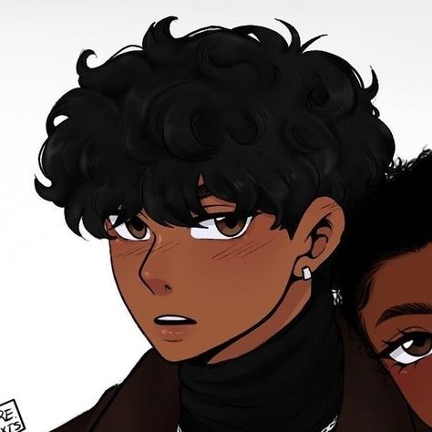 Trending Anime, Anime Dp, Anime Pic, Black Boy, Curly Hair, Black Hair, Jordan, Hair, Anime