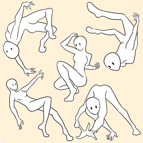 Poses Falling, Floating Reference, Cartoon Poses, Art Journal Challenge, Fall Drawings, Sketch Poses, Body Base Drawing, Hand Drawing Reference, Body Reference Poses